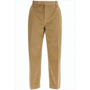 Thom Browne Straight Fit Cropped Pants With Relaxed Mid-Rise - NWT